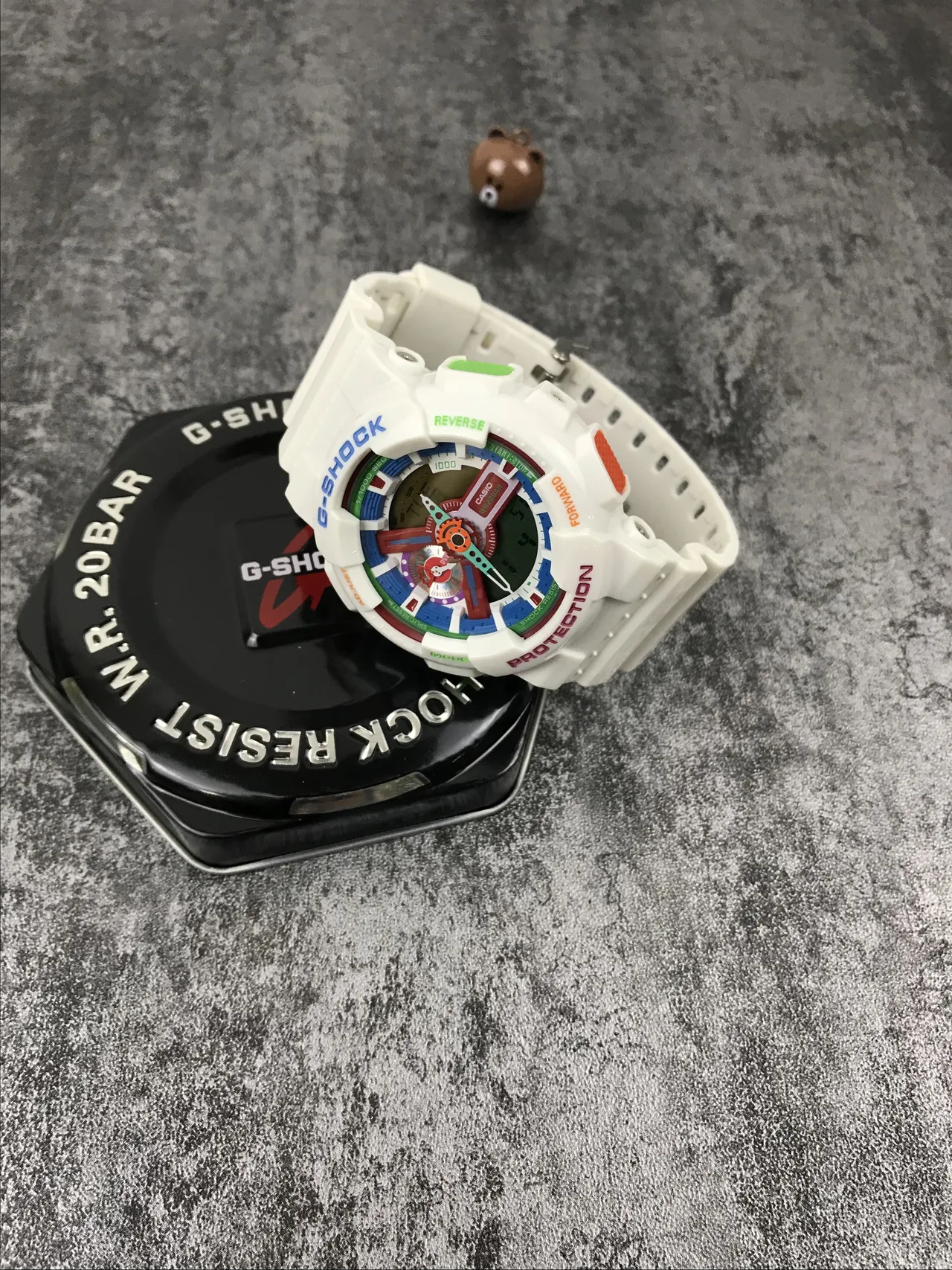 Casio G-Shock GA-100 Multicolor Layered Dial Sports Watch 10