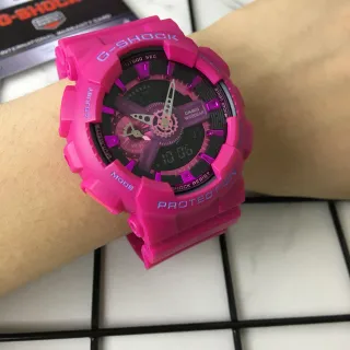 Casio G-Shock GA-100 Pink and Purple Sports Watch