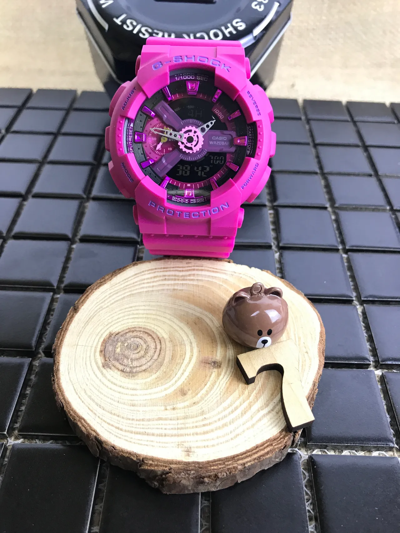 Casio G-Shock GA-100 Pink and Purple Sports Watch 18
