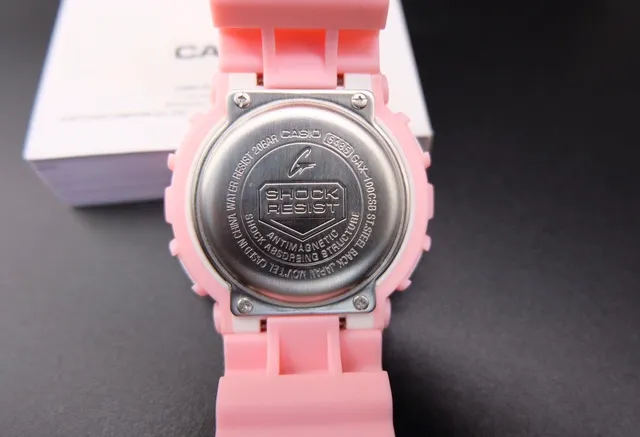 Casio G-Shock GA-100 Pink Resin Sports Watch 2