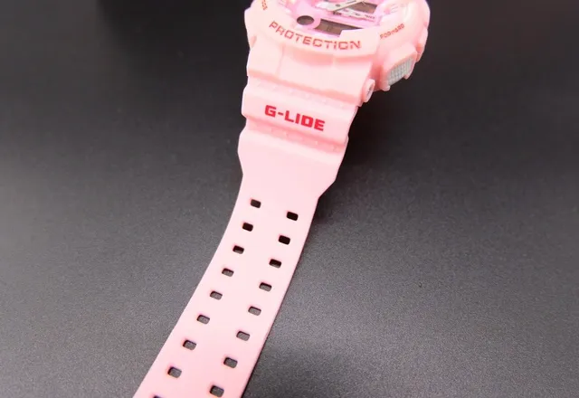 Casio G-Shock GA-100 Pink Resin Sports Watch 4