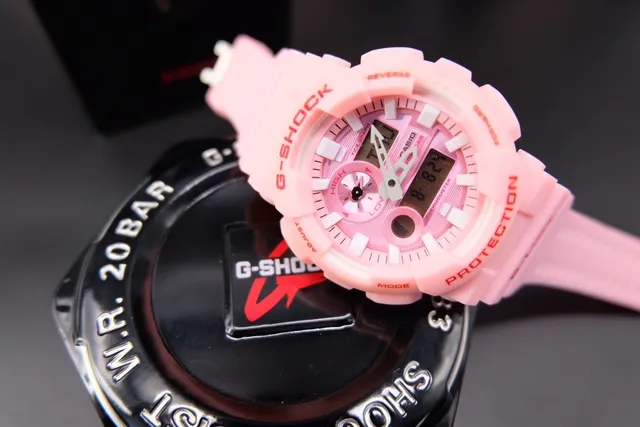 Casio G-Shock GA-100 Pink Resin Sports Watch 6
