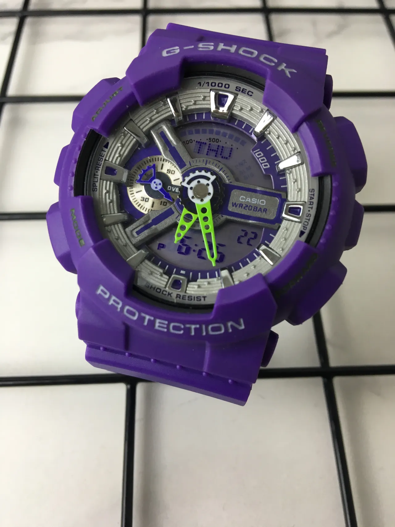 Casio G-Shock GA-100 Relógio Esportivo Roxo 2