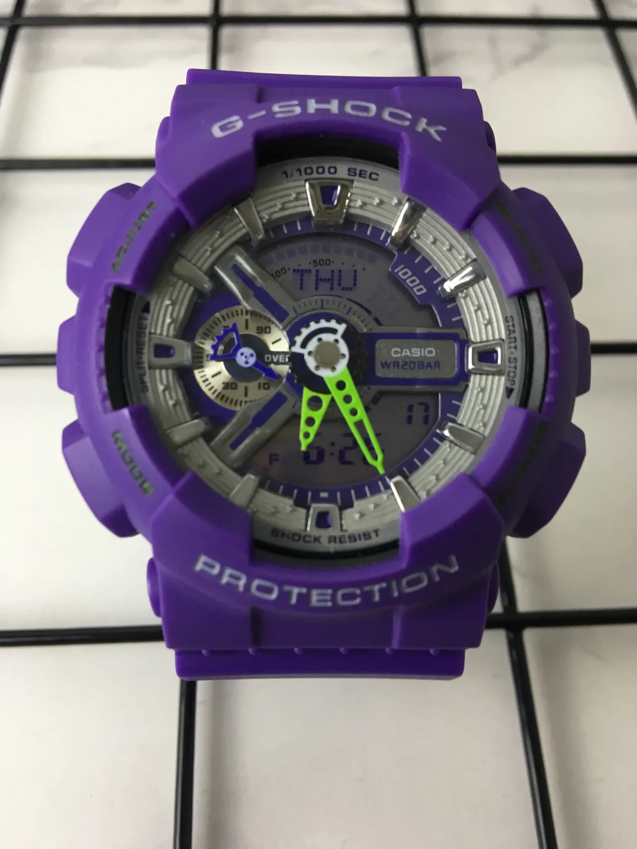 Casio G-Shock GA-100 Relógio Esportivo Roxo 3