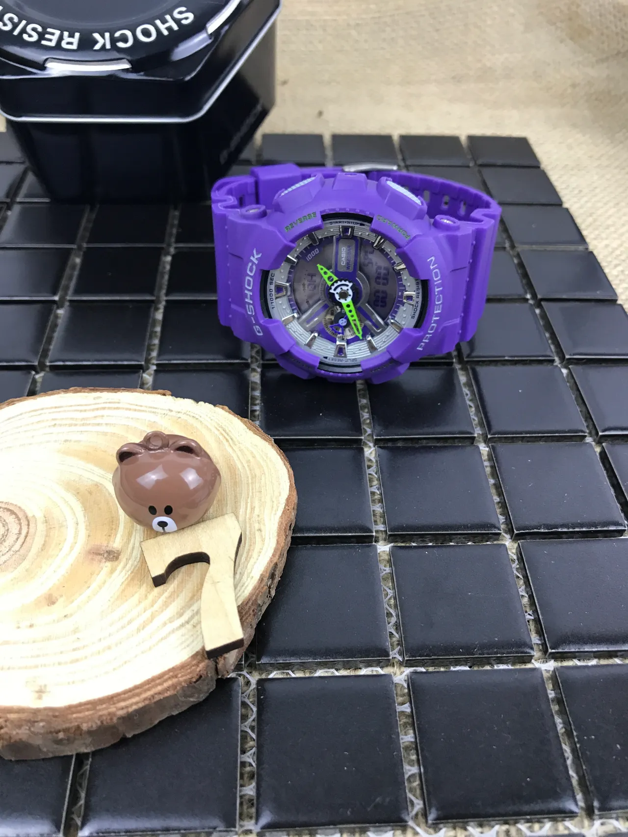 Casio G-Shock GA-100 Relógio Esportivo Roxo 8