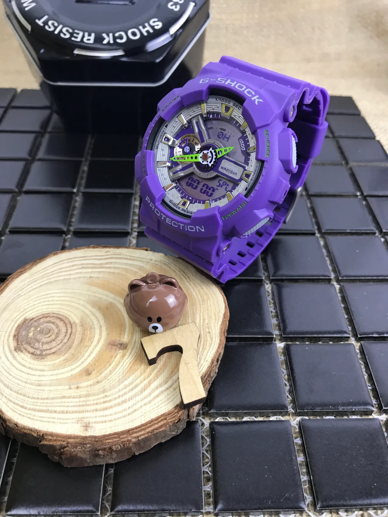 Casio G-Shock GA-100 Relógio Esportivo Roxo 10