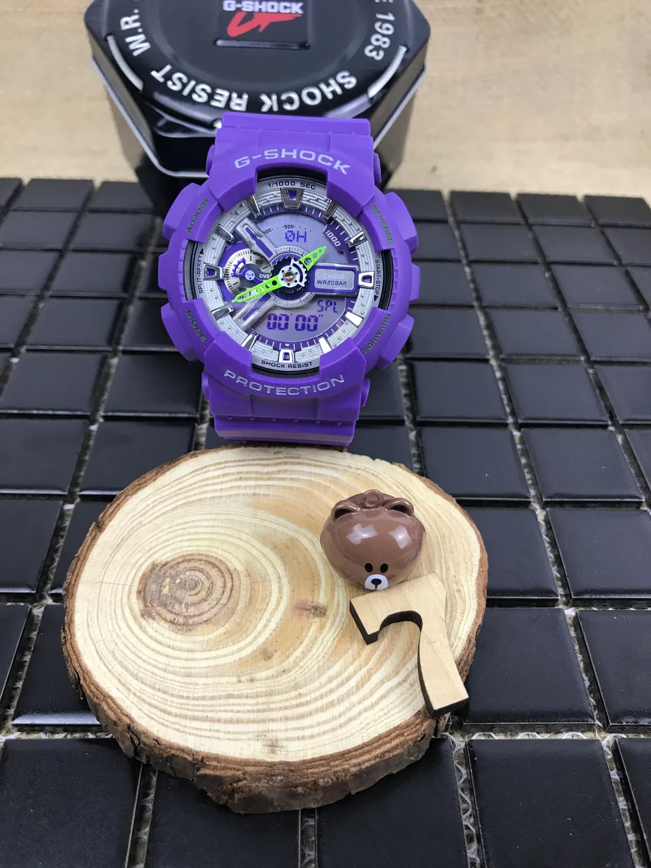 Casio G-Shock GA-100 Relógio Esportivo Roxo 9