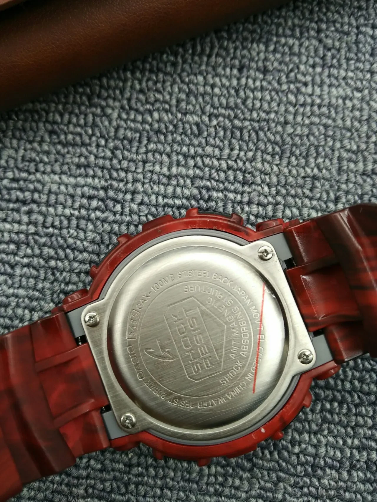 Casio G-Shock Translucent Marbled Red Sports Watch 13