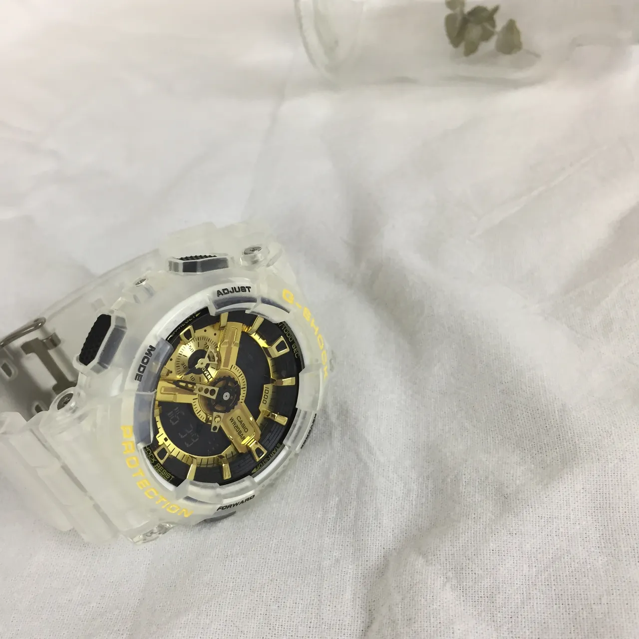 Casio GA-110 Transparent Gold Resin Case Hardware Watch 2