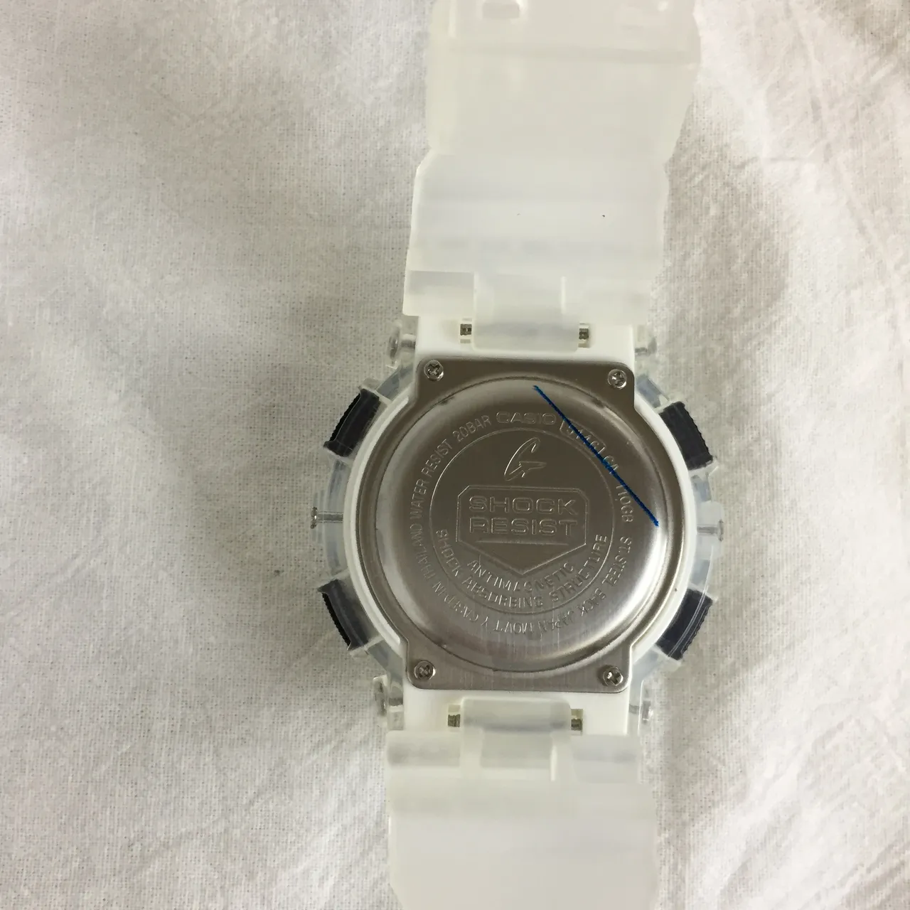 Casio GA-110 Transparent Gold Resin Case Hardware Watch 5