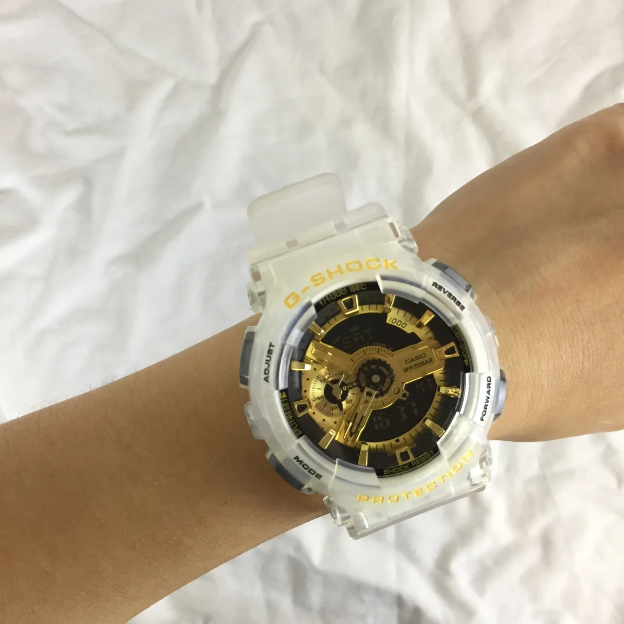 Casio GA-110 Transparent Gold Resin Case Hardware Watch 6