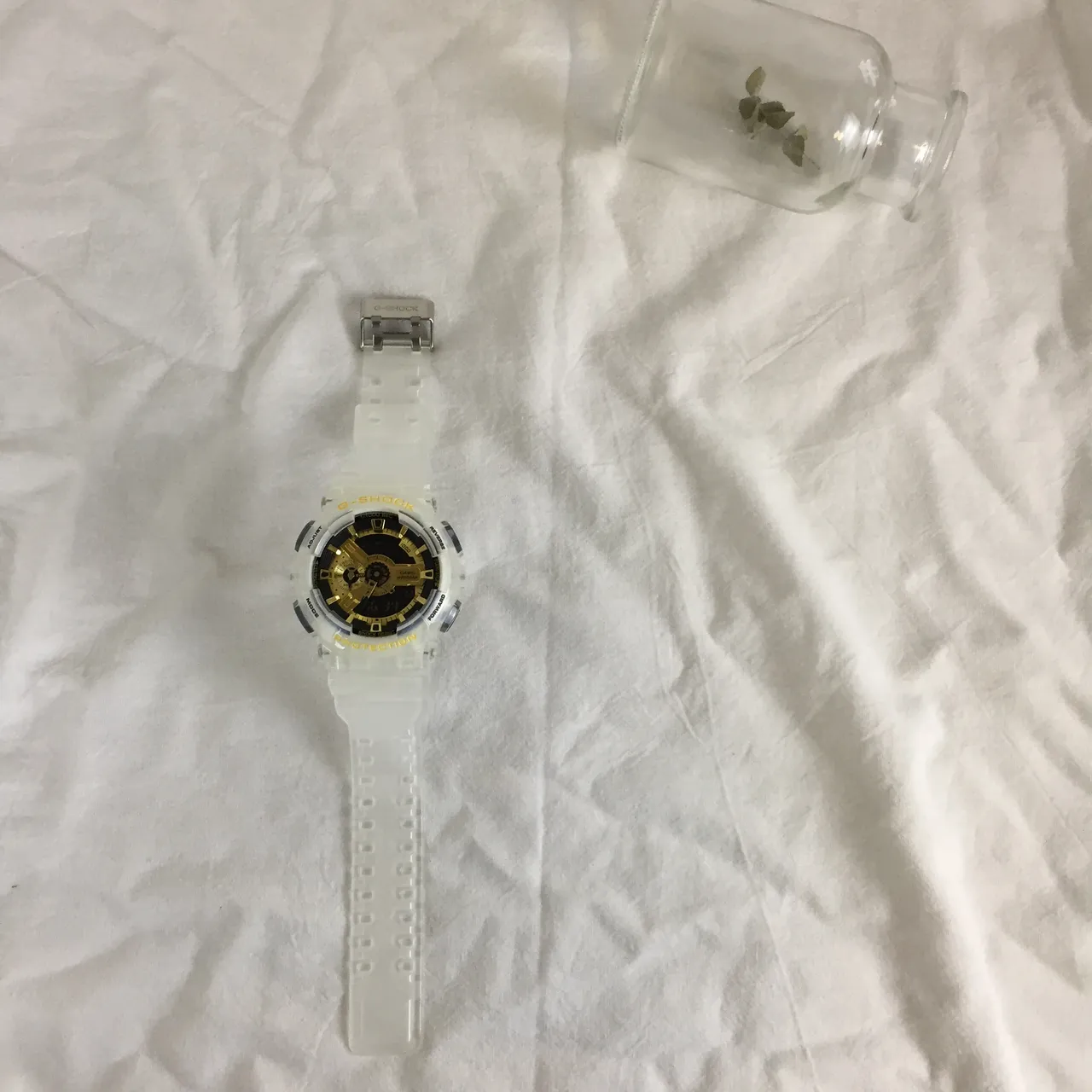 Casio GA-110 Transparent Gold Resin Case Hardware Watch 7