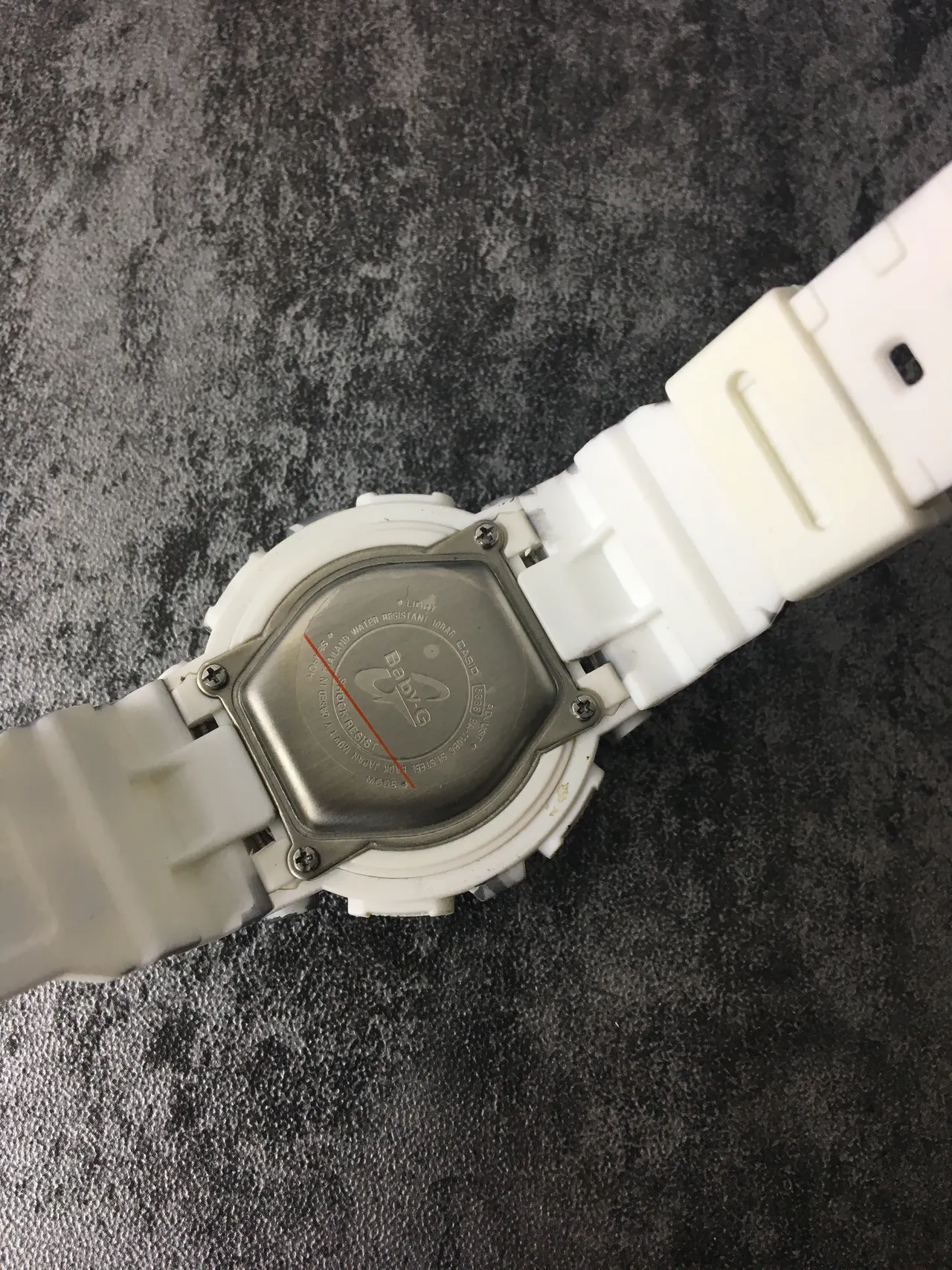 Casio সাদা কালো চিতাবাঘ প্রিন্ট রেজিন কেস গোলাপি-অ্যাকসেন্টেড অ্যানালগ-ডিজিটাল ডায়াল ঘড়ি 3