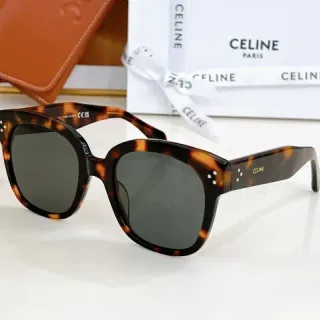 Celine Ava lunettes de soleil écaille de tortue oversized carrées