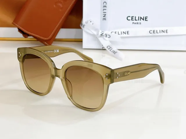 Celine Ava Tortoiseshell Oversized Square Sunglasses 9
