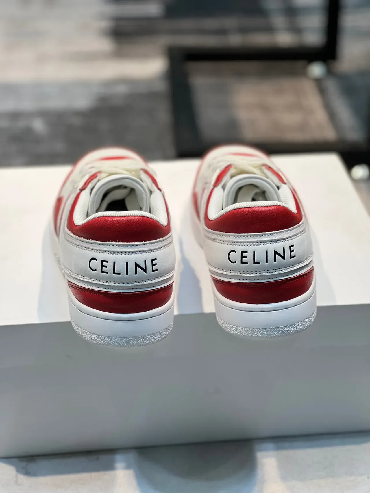 Celine CT-01 Red and White Lifestyle Sneakers 2