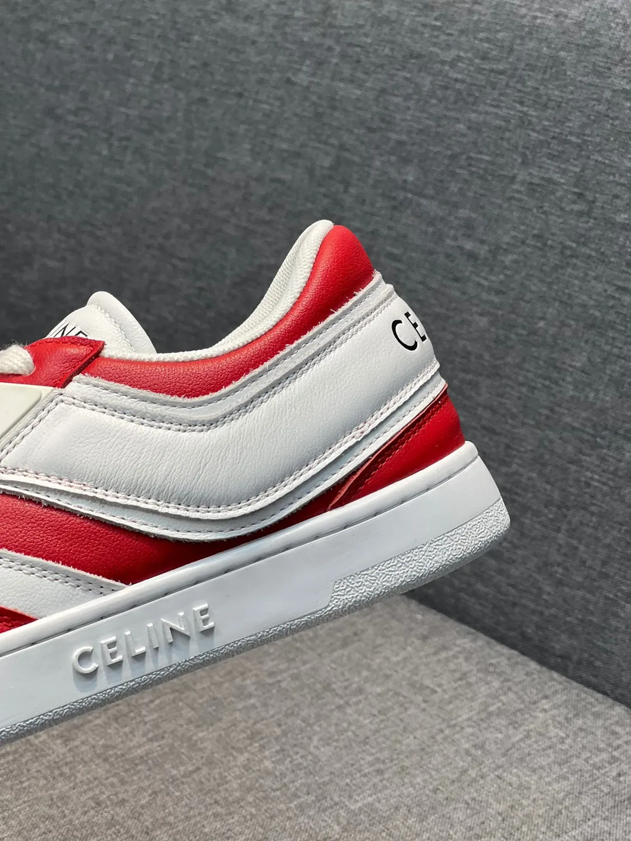 Celine CT-01 Red and White Lifestyle Sneakers 7