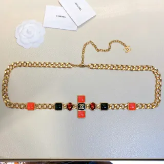 Chanel Enamel Tile and Cabochon Gold-Tone Fashion Belt Bag