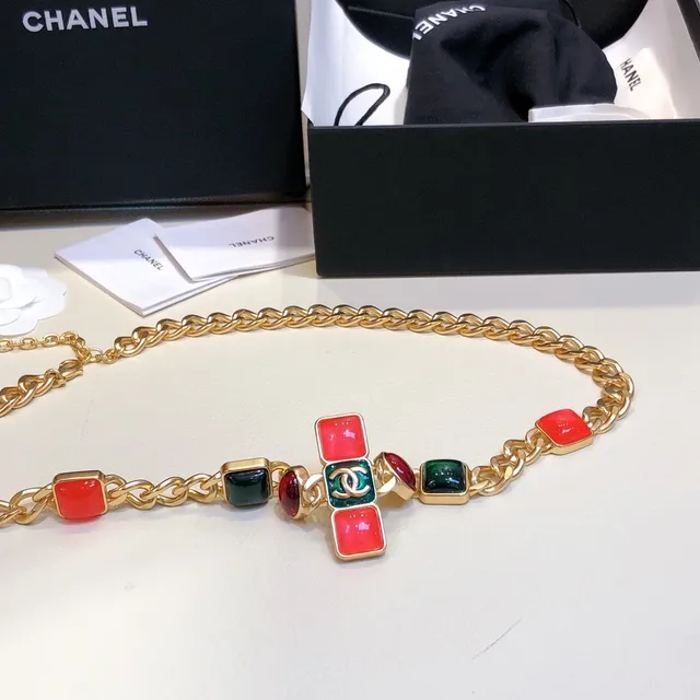 Chanel Enamel Tile and Cabochon Gold-Tone Fashion Belt Bag 2