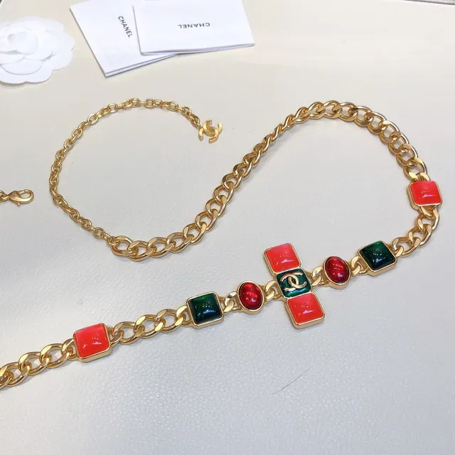 Chanel Enamel Tile and Cabochon Gold-Tone Fashion Belt Bag 4