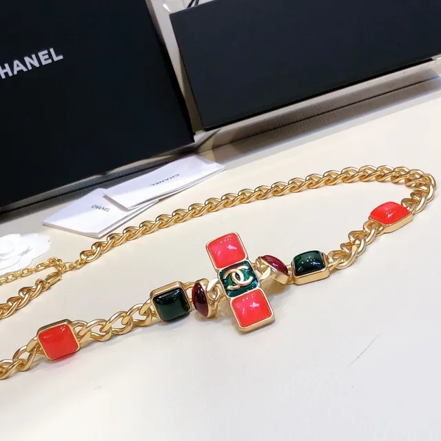Chanel Enamel Tile and Cabochon Gold-Tone Fashion Belt Bag 6