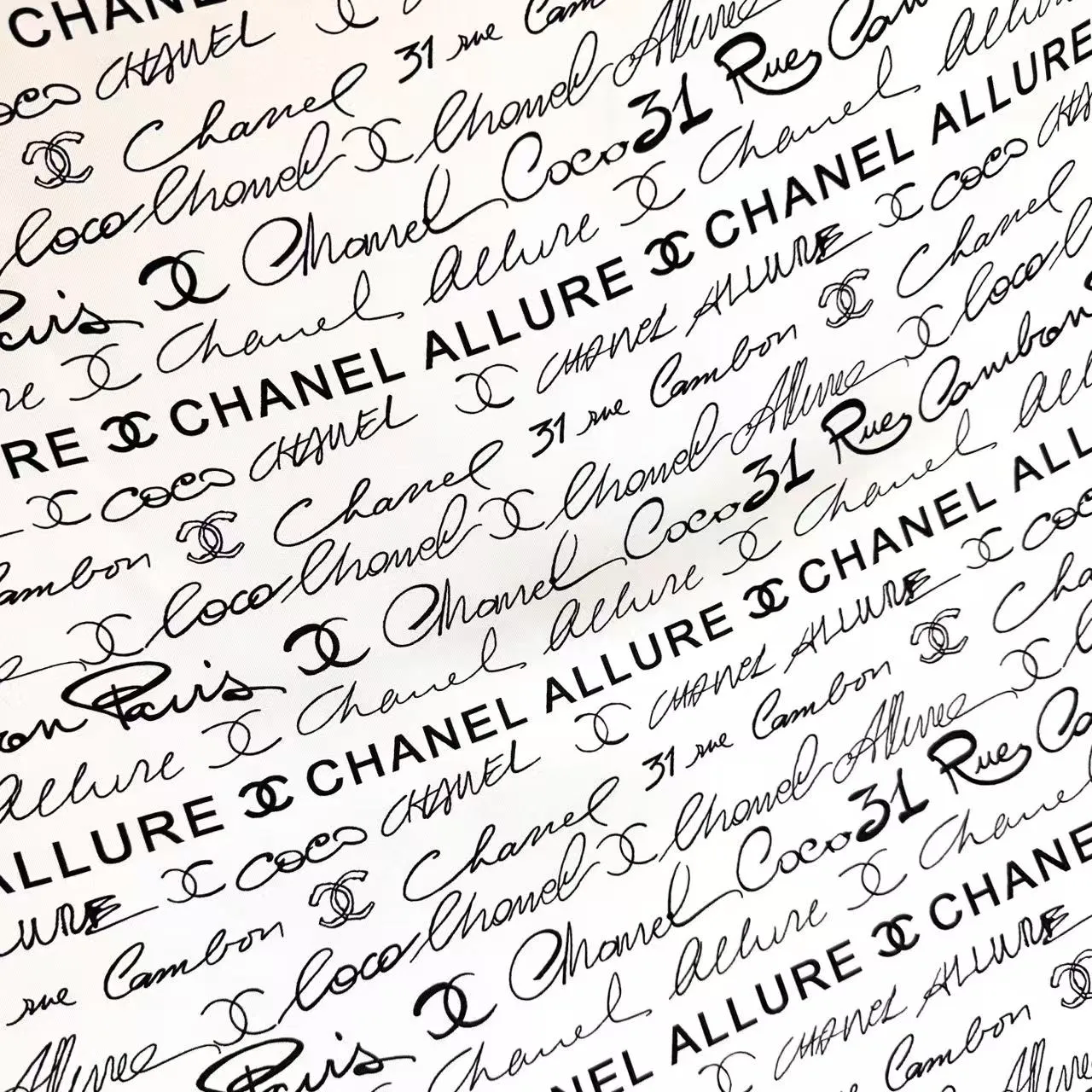 Chanel Script Print Beige Floral Sheer Overlay Casual Dress 3