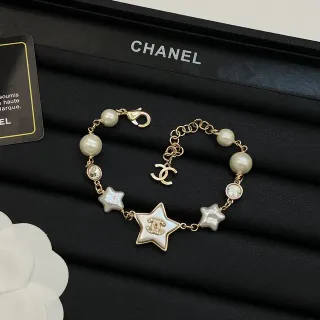 Chanel Star Motif Pearl and Mother-of-Pearl Bracelet