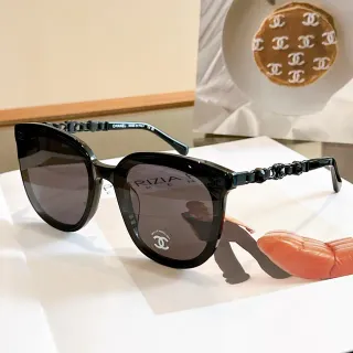 Chanel Trizia Cat-Eye Chain-Link Sunglasses
