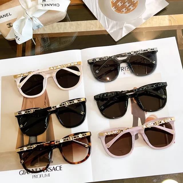 Chanel Trizia Cat-Eye Chain-Link Sunglasses 4