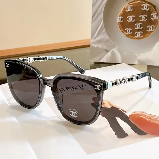 Chanel Trizia Cat-Eye Chain-Link Sunglasses 6