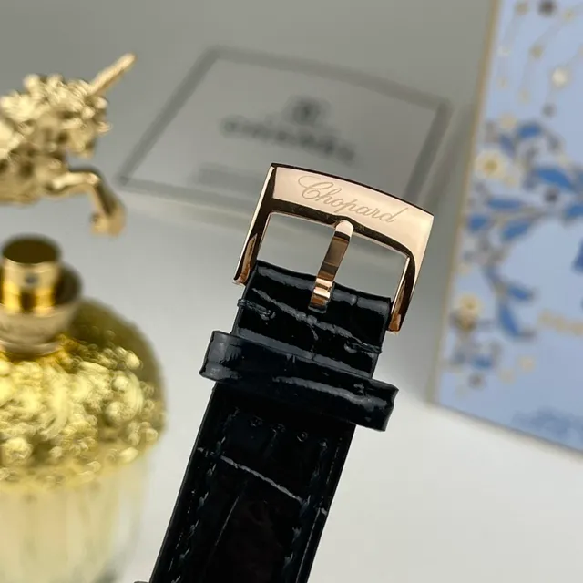 Chopard Happy Diamonds Rose Gold Tone White Mother-of-Pearl Dial Mechanical Watch 2
