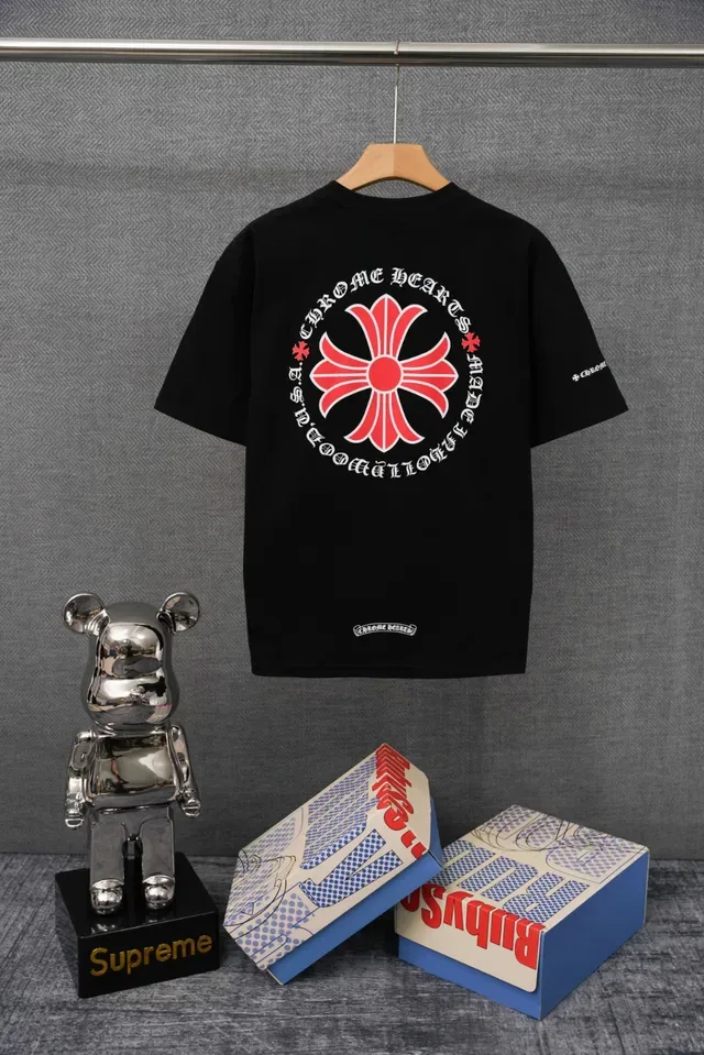 Chrome Hearts Pocket Tee White Embroidered Cross T-Shirt 2