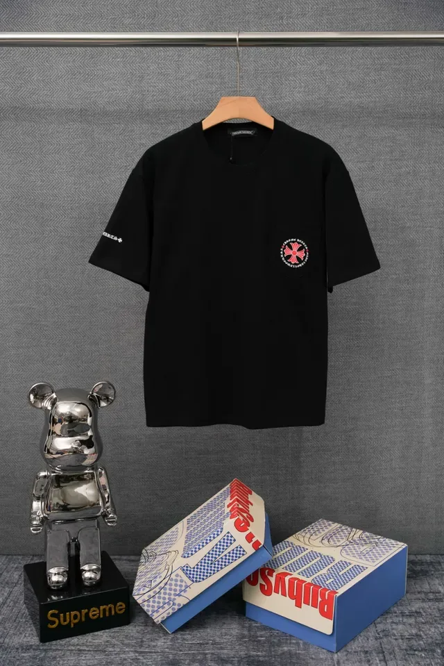 Chrome Hearts Pocket Tee White Embroidered Cross T-Shirt 3