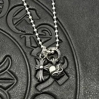 Chrome Hearts 银色多吊坠哥特项链 4