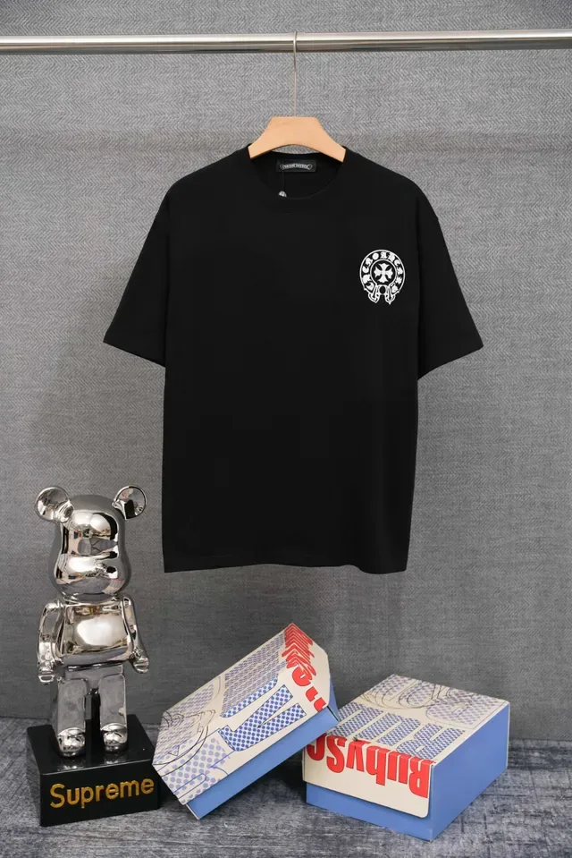 Chrome Hearts White Black Crewneck Short-Sleeve T-Shirt 3