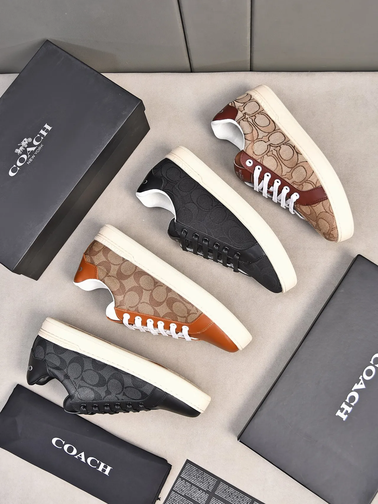 Coach Black C-Pattern Lifestyle Sneakers 2