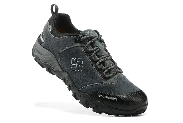 Columbia Gray Black Low-Cut Waterproof Sneakers 3