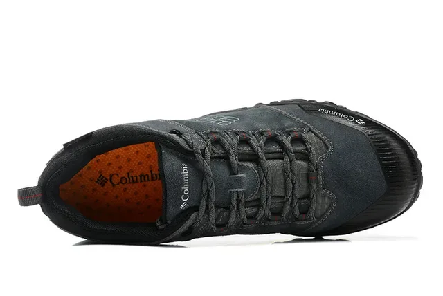 Columbia Gray Black Low-Cut Waterproof Sneakers 6