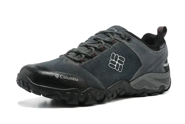 Columbia Gray Black Low-Cut Waterproof Sneakers 8