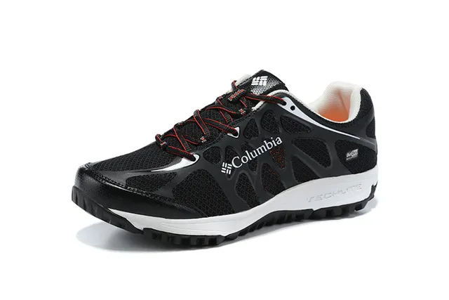 Columbia Navy Gray Mesh And Synthetic Overlay Upper Techlite Midsole Running Shoes 3