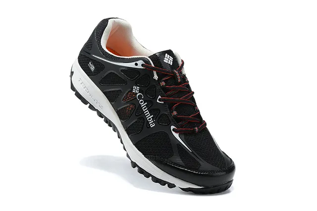 Columbia Navy Gray Mesh And Synthetic Overlay Upper Techlite Midsole Running Shoes 4