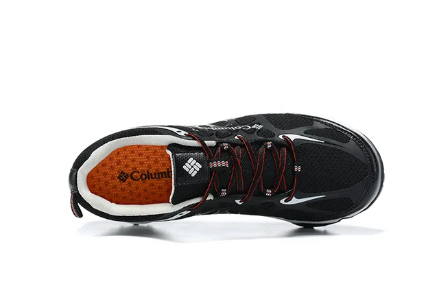 Columbia Navy Gray Mesh And Synthetic Overlay Upper Techlite Midsole Running Shoes 6