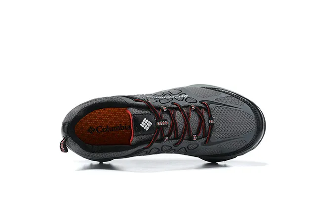 Columbia Navy Gray Mesh And Synthetic Overlay Upper Techlite Midsole Running Shoes 13