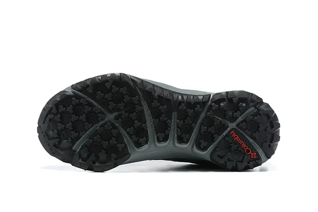 Columbia Navy Gray Mesh And Synthetic Overlay Upper Techlite Midsole Running Shoes 15