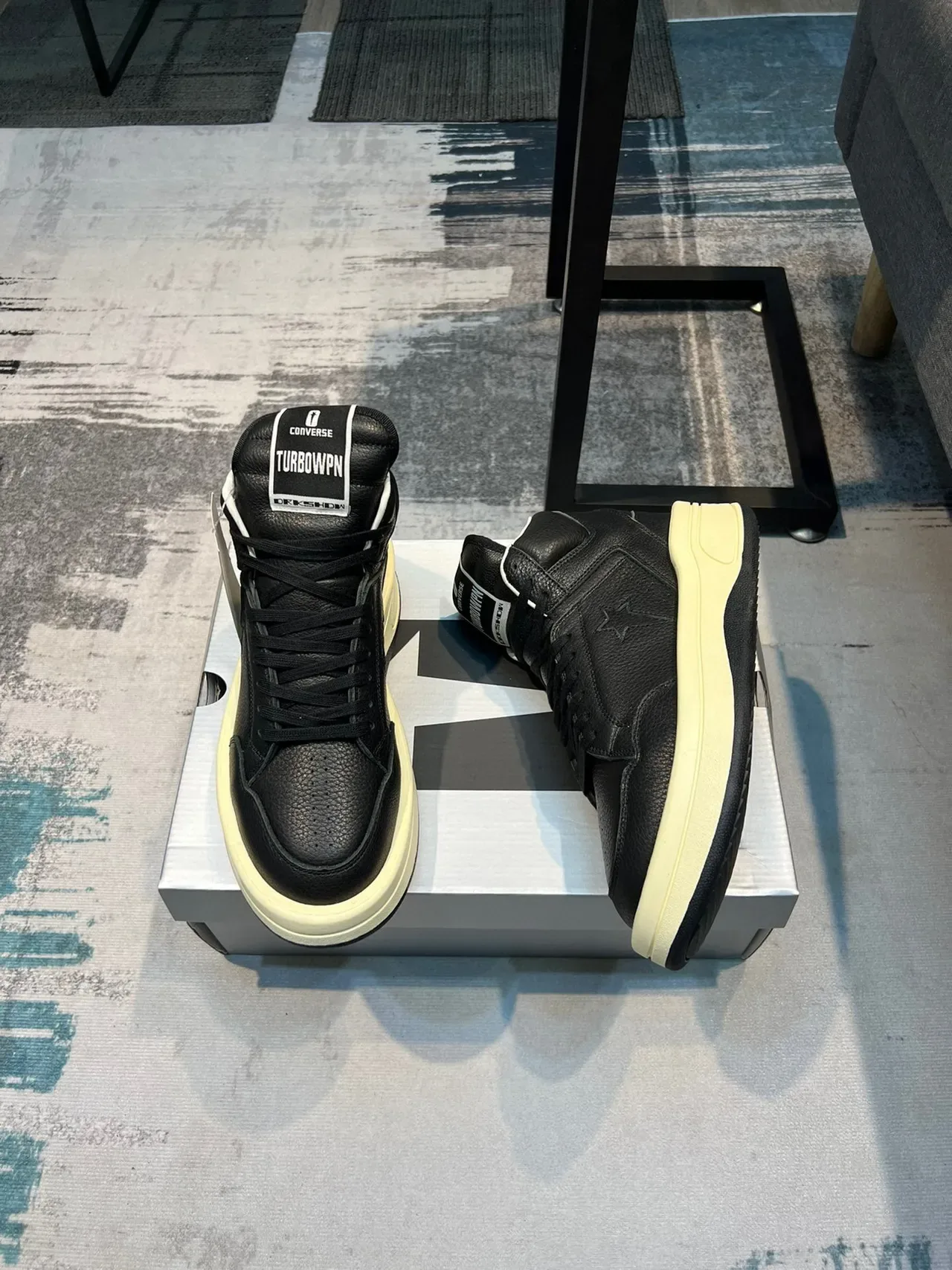 Converse Weapon High-Top Black and Cream Lifestyle Sneakers 4