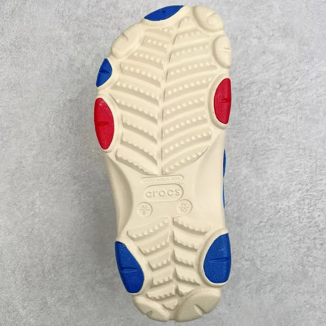 Crocs Echo Clog বেইজ নীল লাল ক্লগস 2