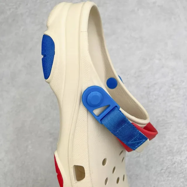Crocs Echo Clog বেইজ নীল লাল ক্লগস 5