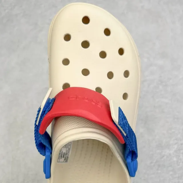 Crocs Echo Clog বেইজ নীল লাল ক্লগস 7