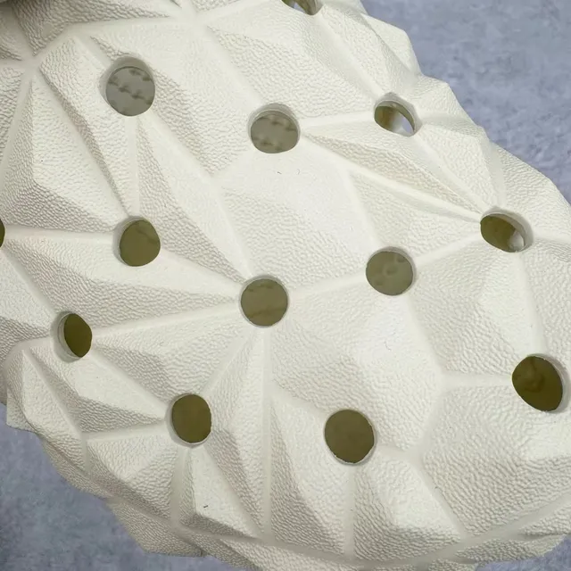Crocs Echo Clog Beige Geometric Faceted Clog 2