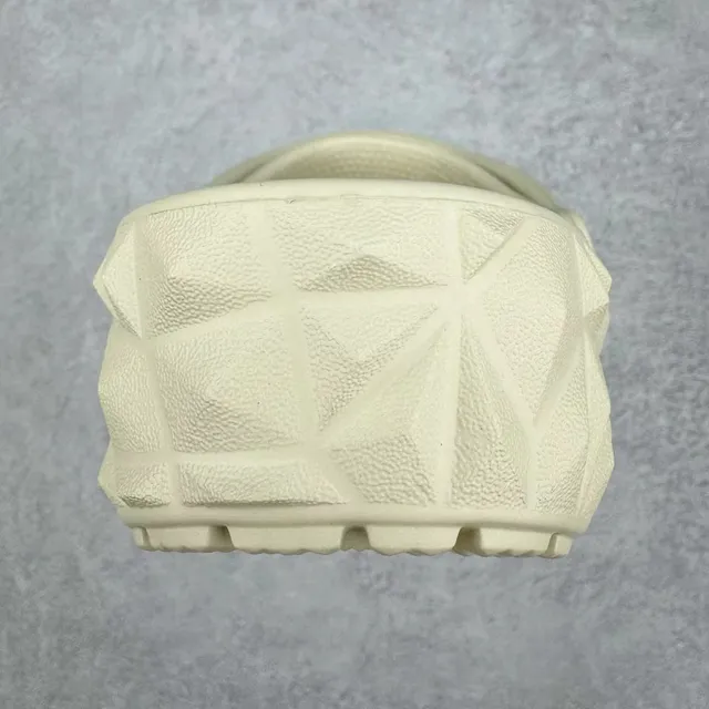 Crocs Echo Clog Beige Geometric Faceted Clog 4
